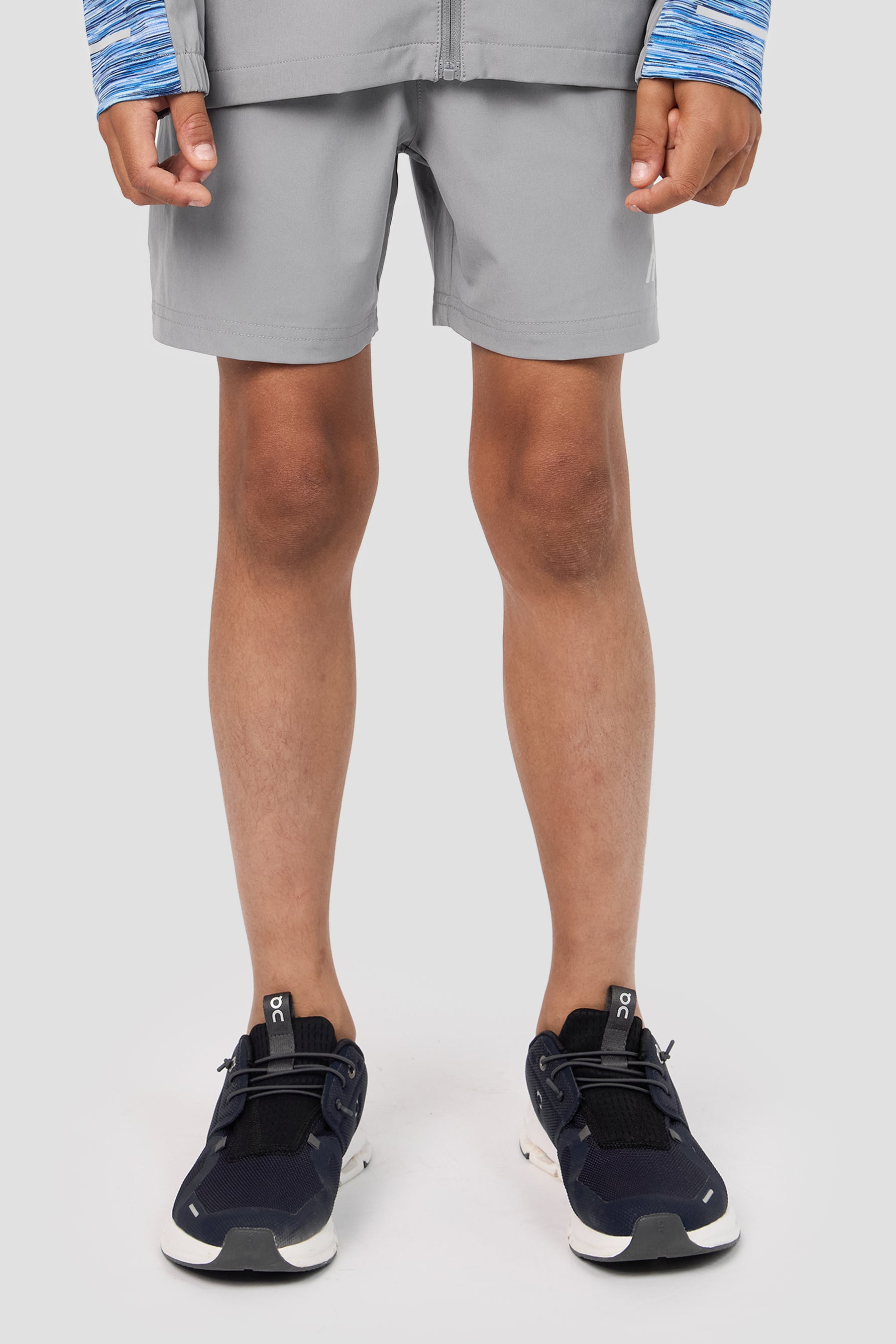 Boys Trail Panel Short - Blue/White