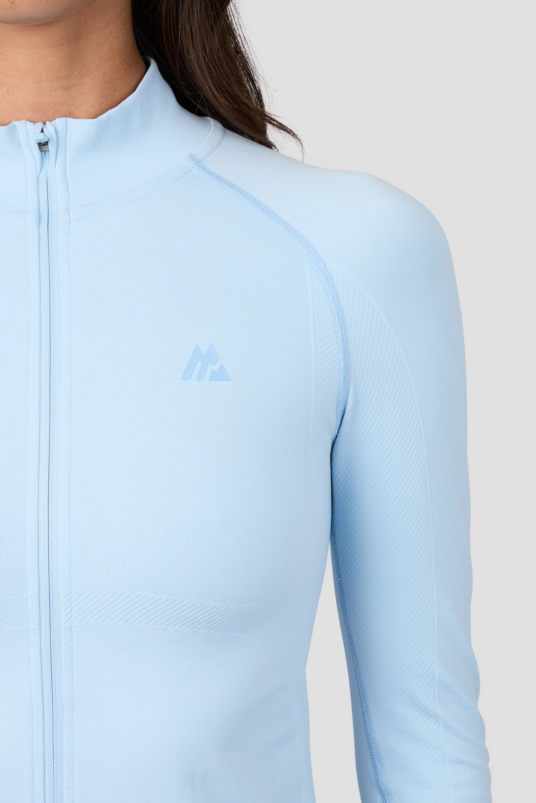 Muse Seamless Full Zip - Blissful Blue