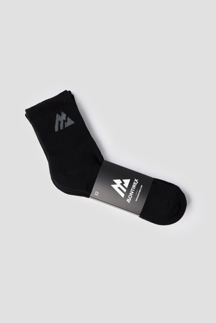 Boys Crew Sock - Black