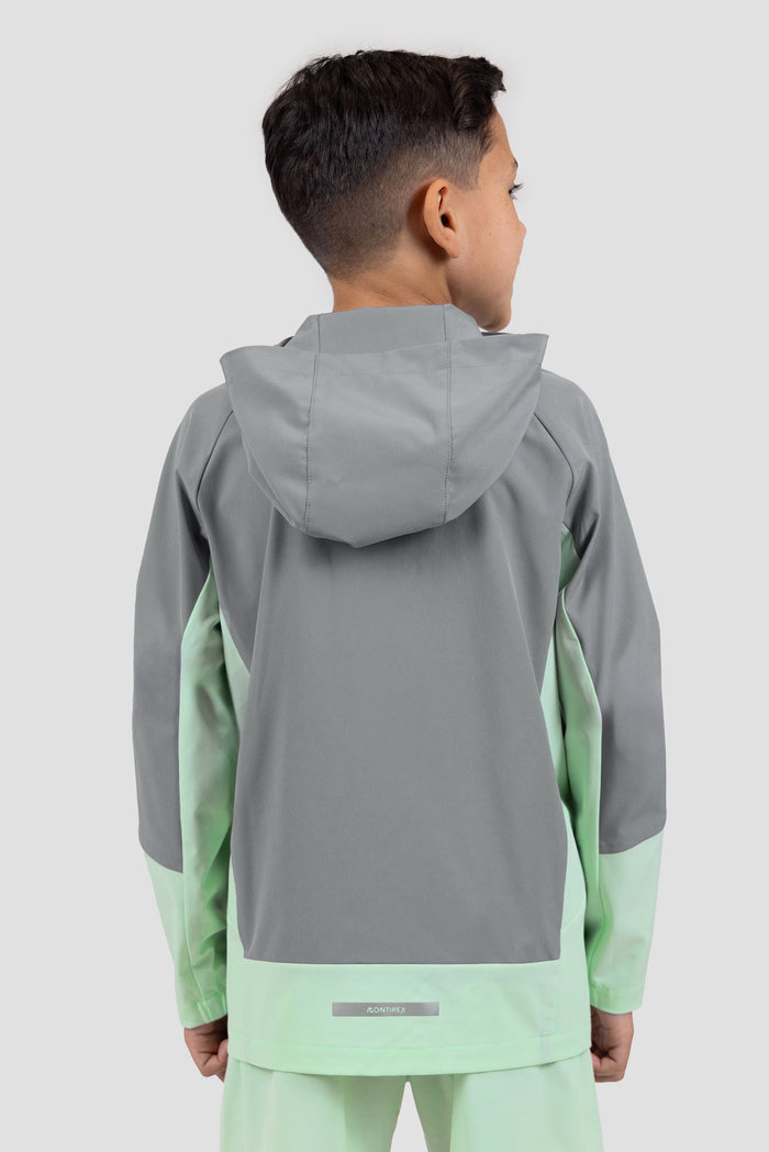 Boys Rush 2.0 Jacket - Platinum Grey/Sea Foam