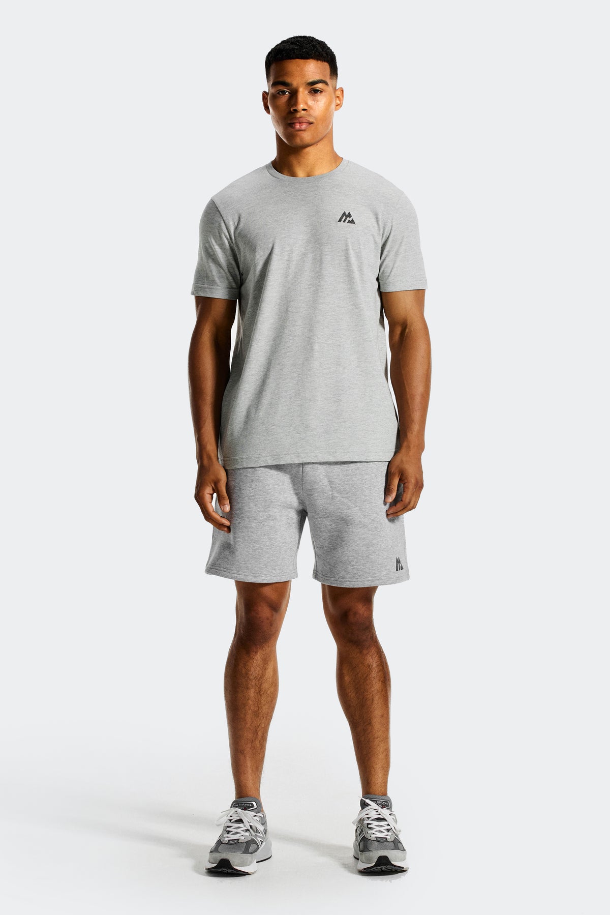 Essential Fleece Short - Cement Grey Marl