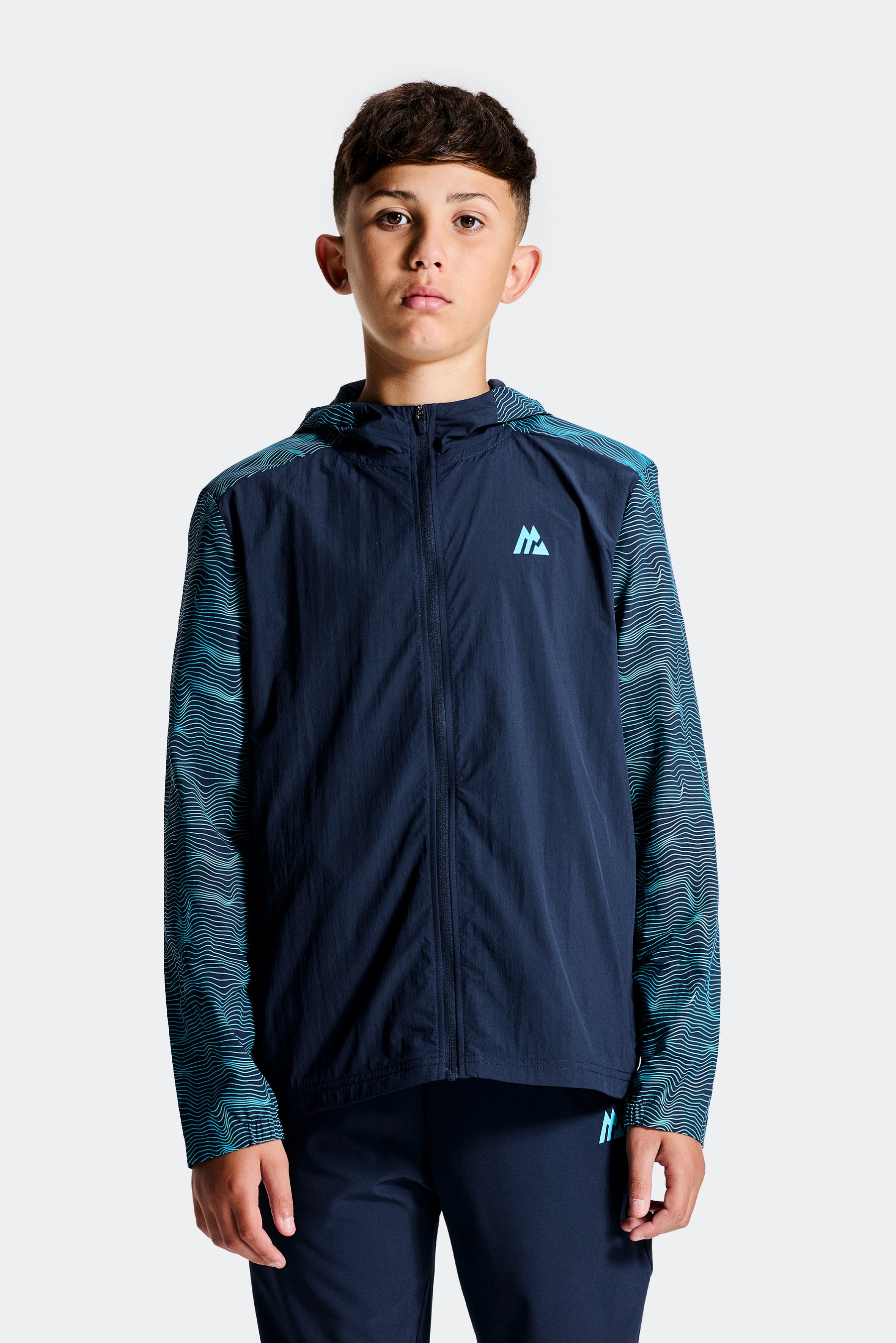 Boys Energy Jacket - Midnight Blue/Neon Sky