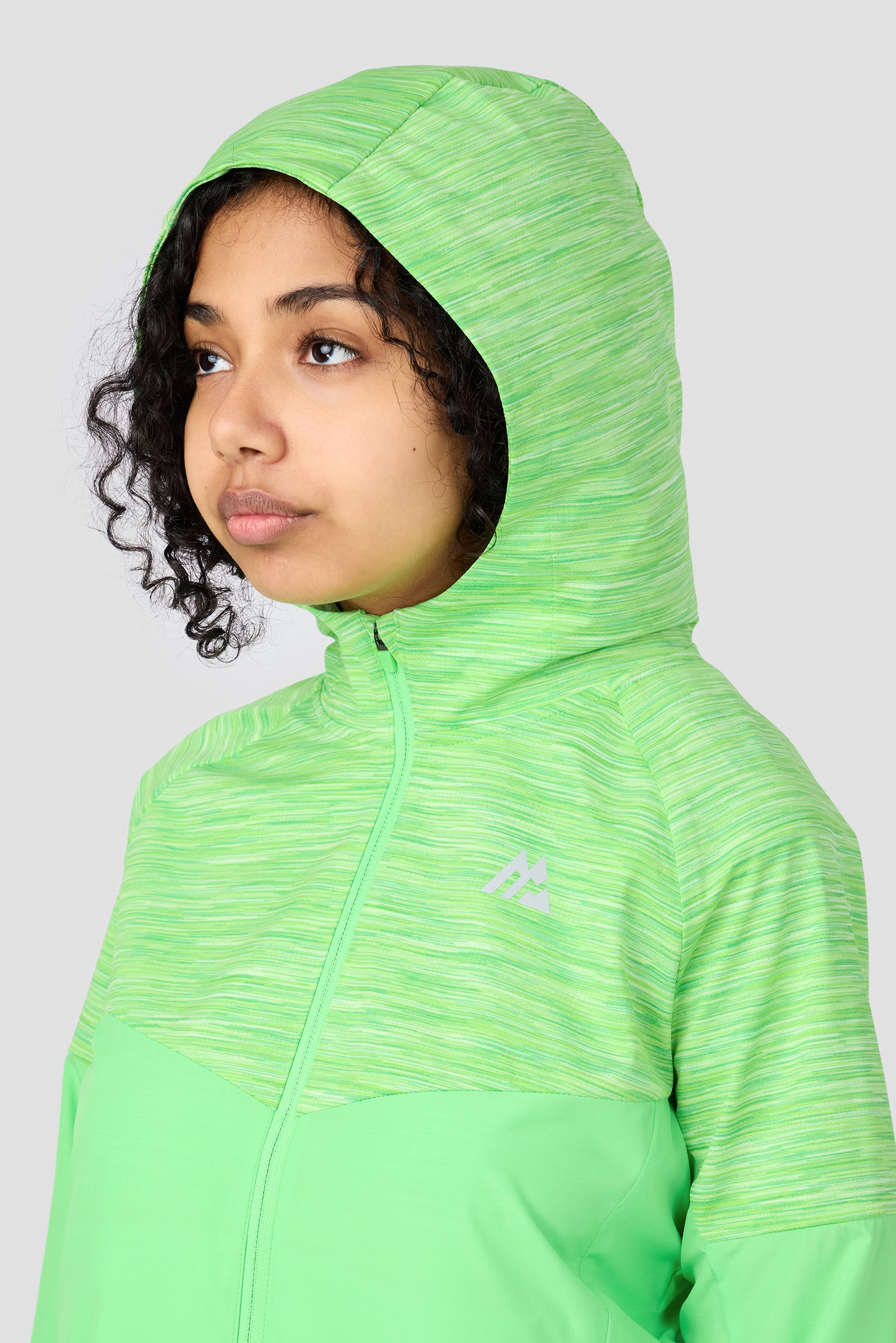 Girls Trail Windbreaker - Apple Green Multi