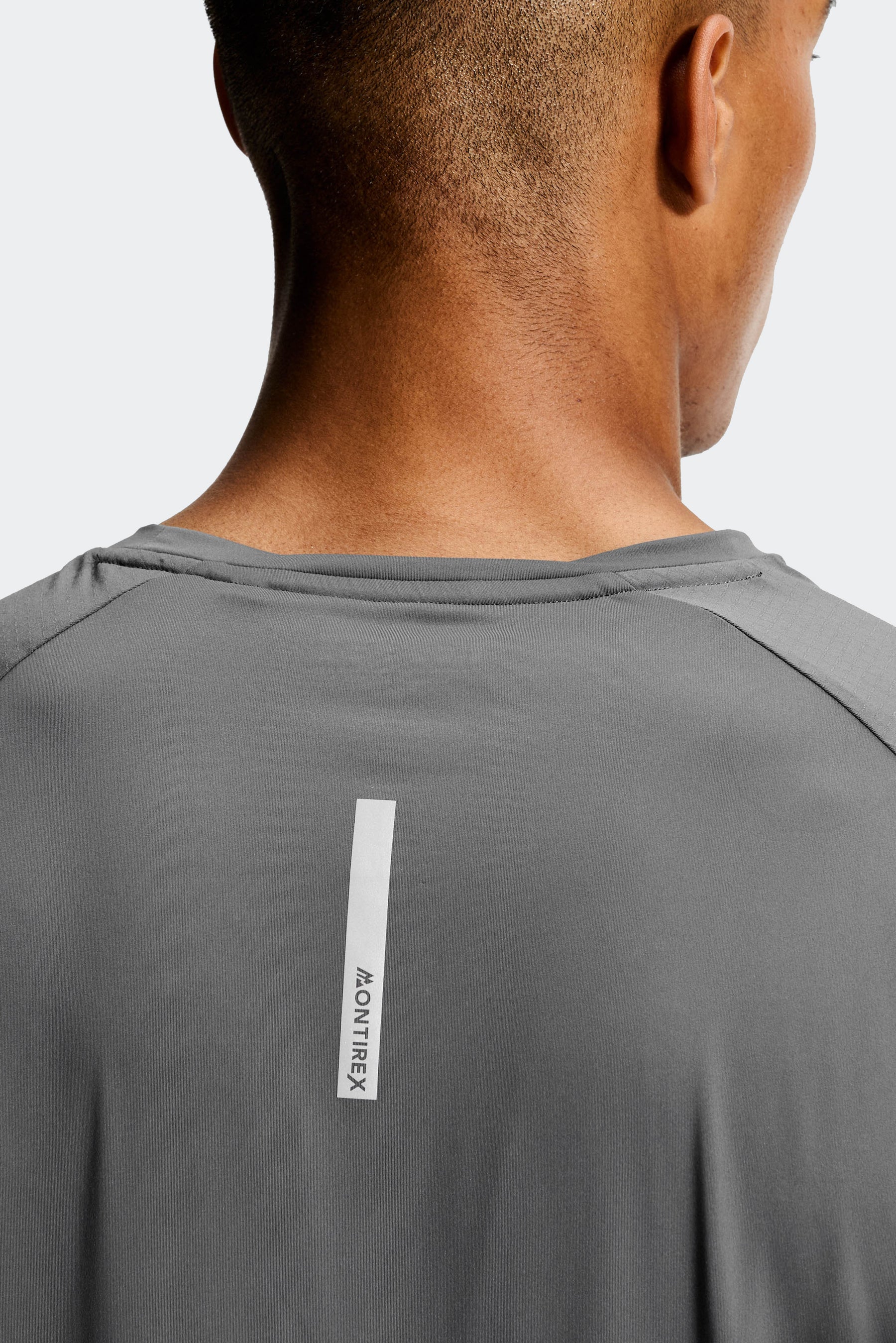 Argent Reflective T-Shirt - Cement Grey