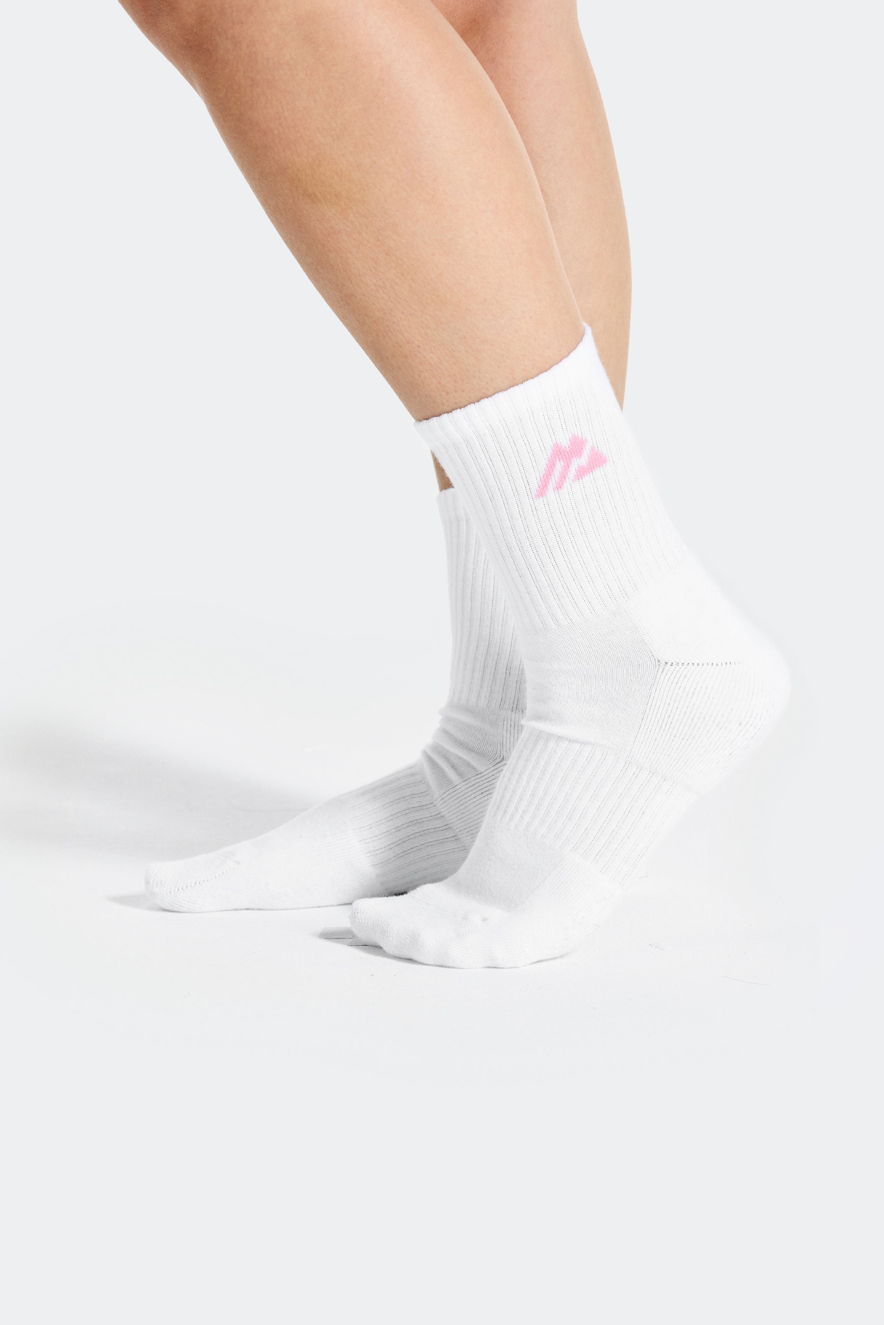 Women's Crew Sock 3 Pack - White/Pink Lemonade