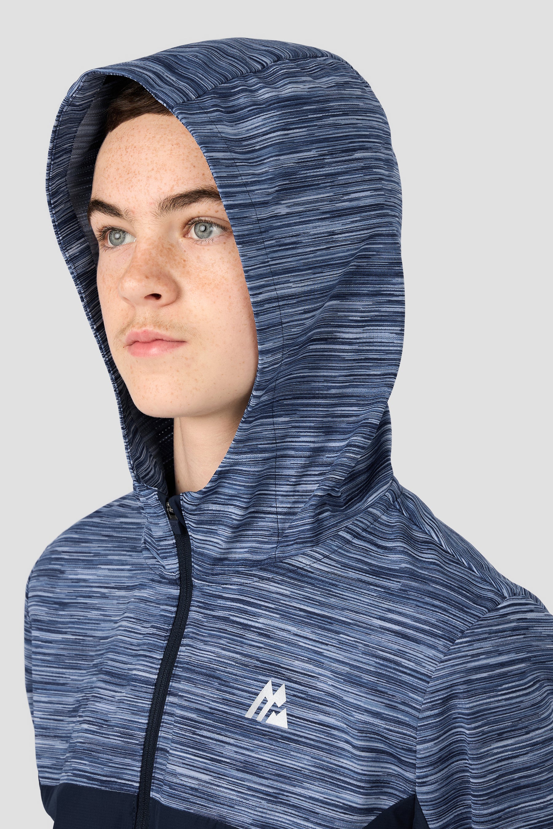 Boys Trail 2.0 Windbreaker - Navy/Charcoal Blue Multi