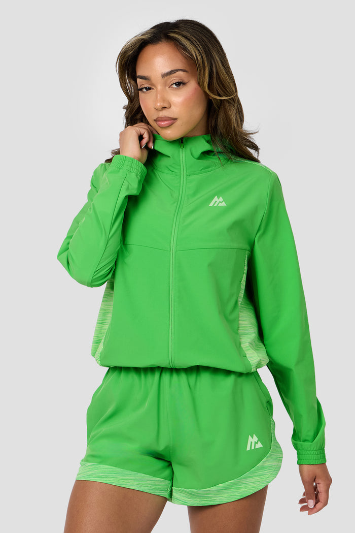 Women's Trail Windbreaker - Green Multi