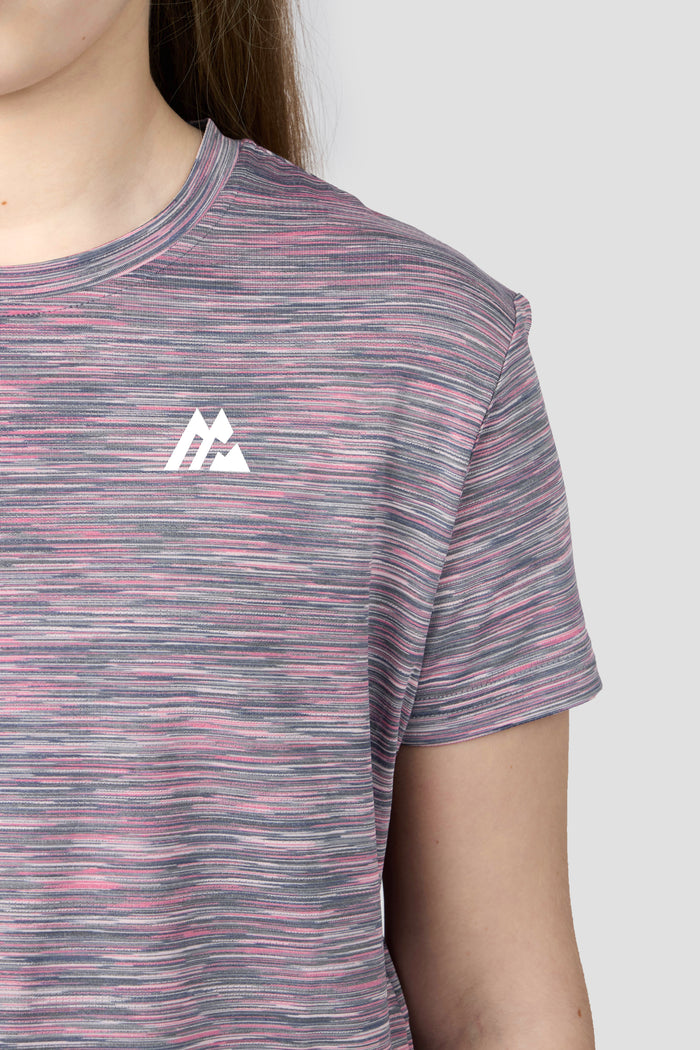 Girls Trail Box T-Shirt - Grey Multi/Pink