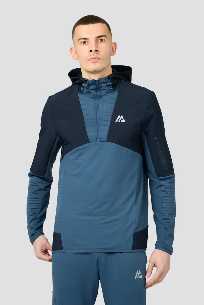 Zone Hood 1/4 Zip - Naval/Navy Void