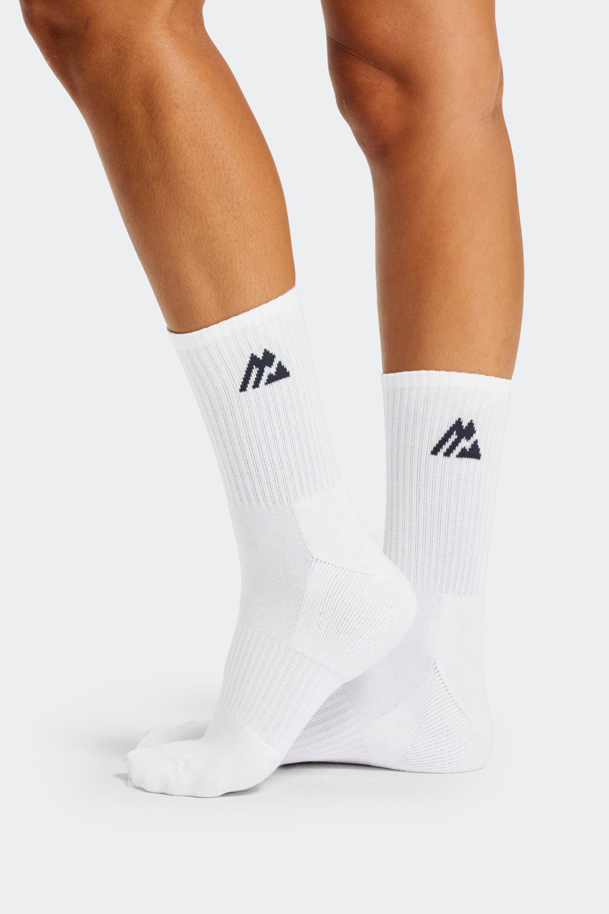 Crew Sock 3 Pack - White/Moonlight Blue