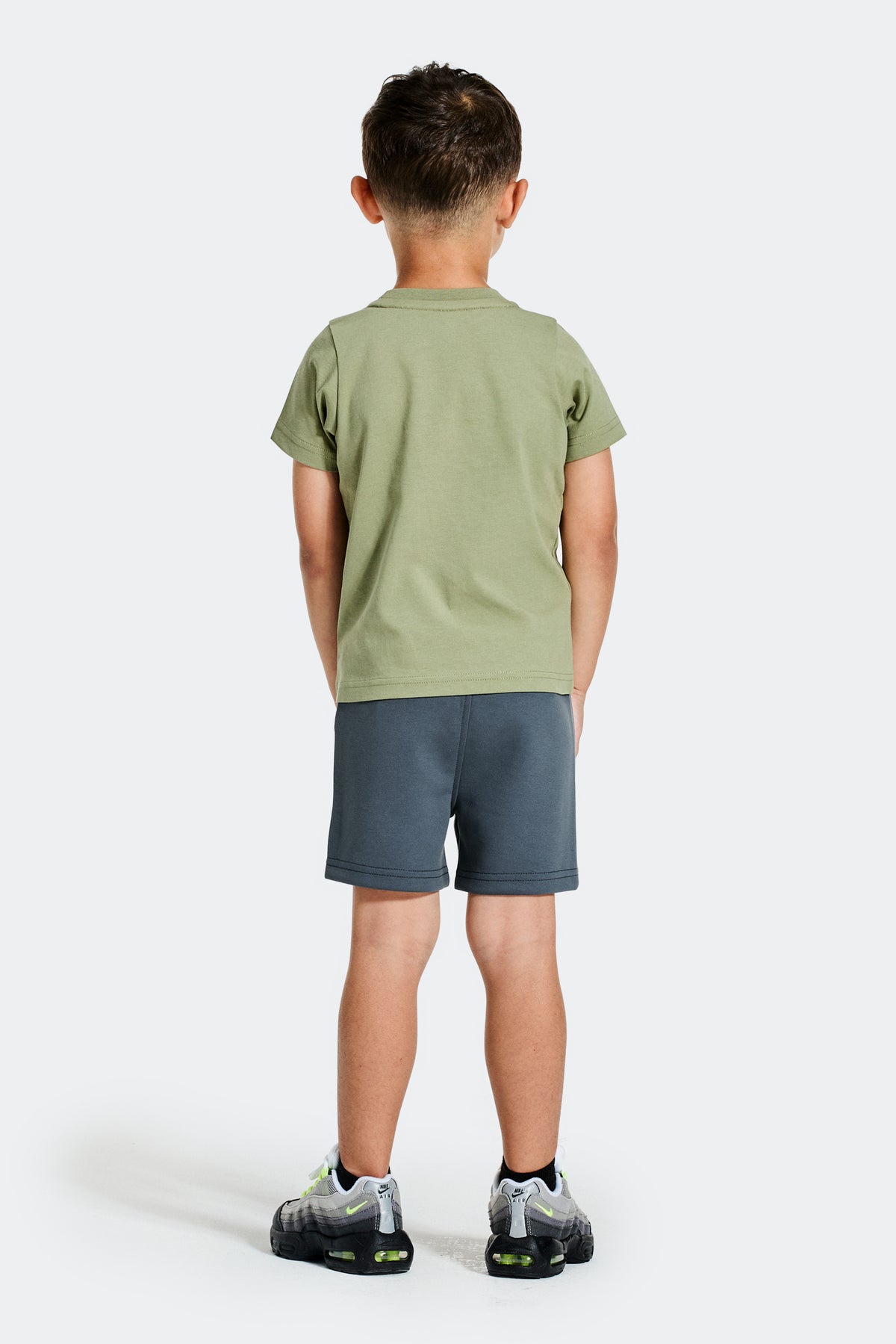 Infant Boys Explore T-Shirt/Short Set - Fleck/Slate Grey