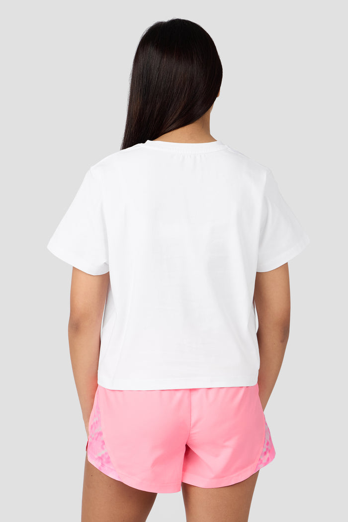 Girls Celeste Graphic T-Shirt - White/Candy Floss/Fuchsia