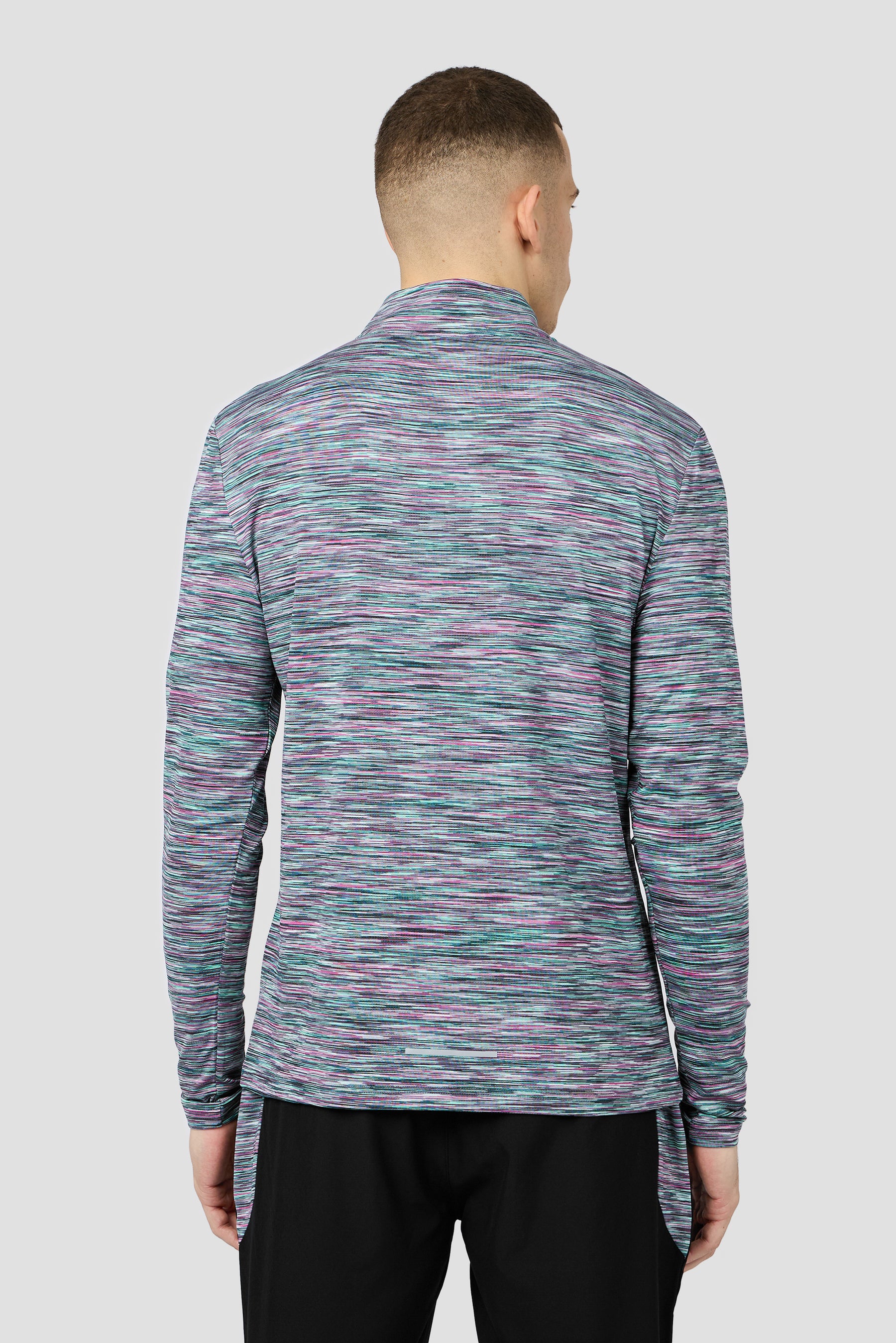 Trail 1/4 Zip - Black/Teal/Pink/White