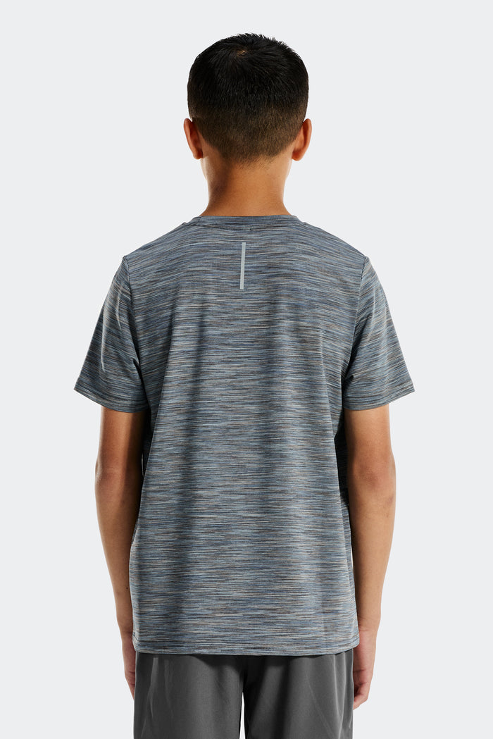 Boys Trail 2.0 T-Shirt - Grey/Blue Multi