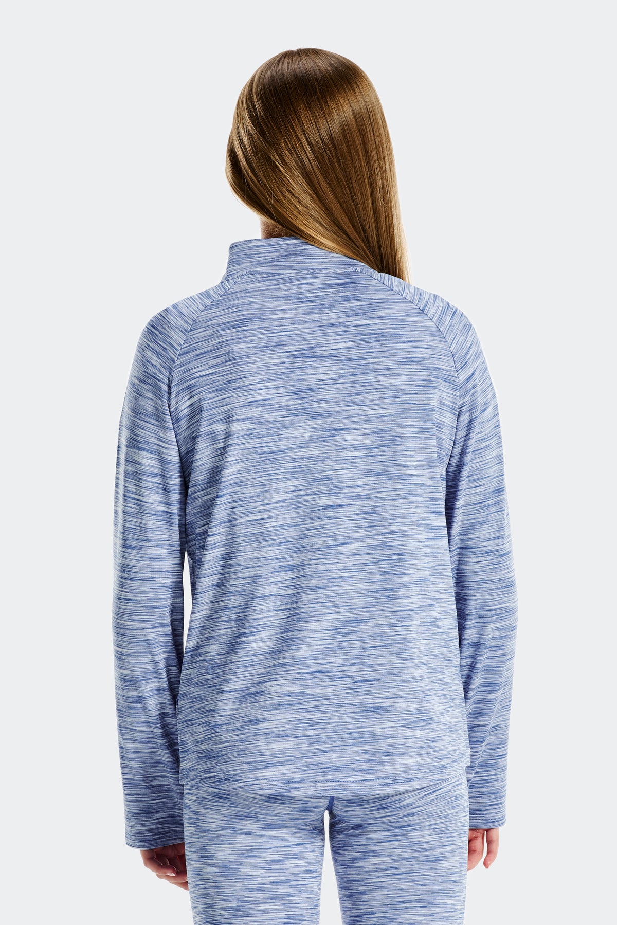 Girls Trail 2.0 1/4 Zip - Blueberry Crush/Soft Blue/Periwinkle Blue/Icy Blue/White