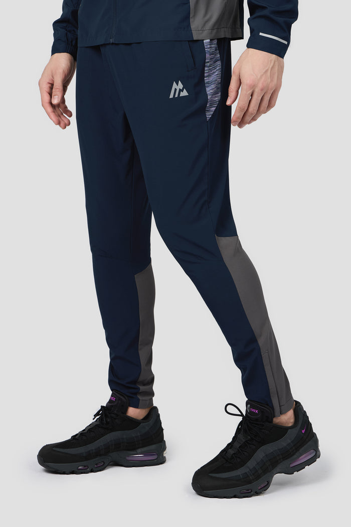 Trail Panel Running Pant - Navy/Grey/Purple Multi