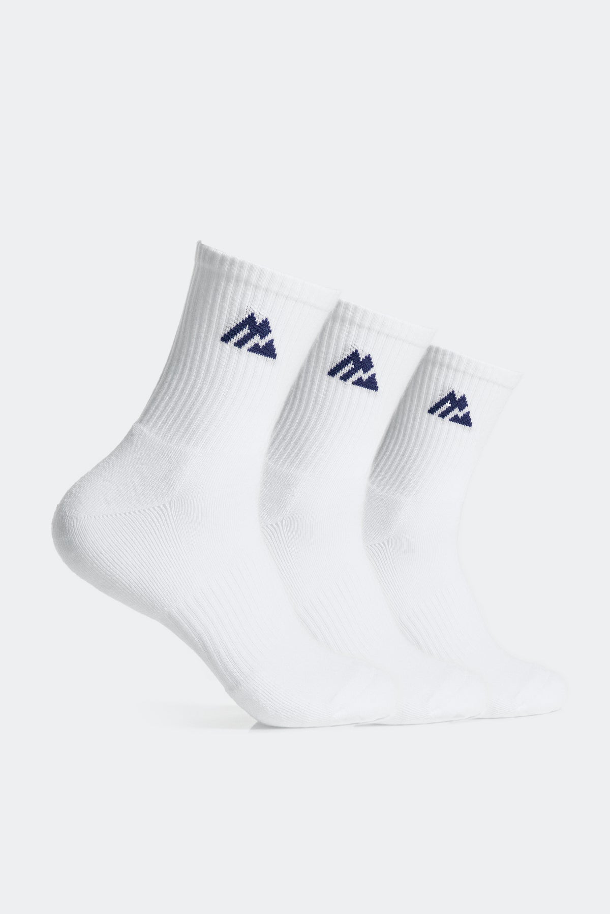 Crew Sock 3 Pack - White/Agency