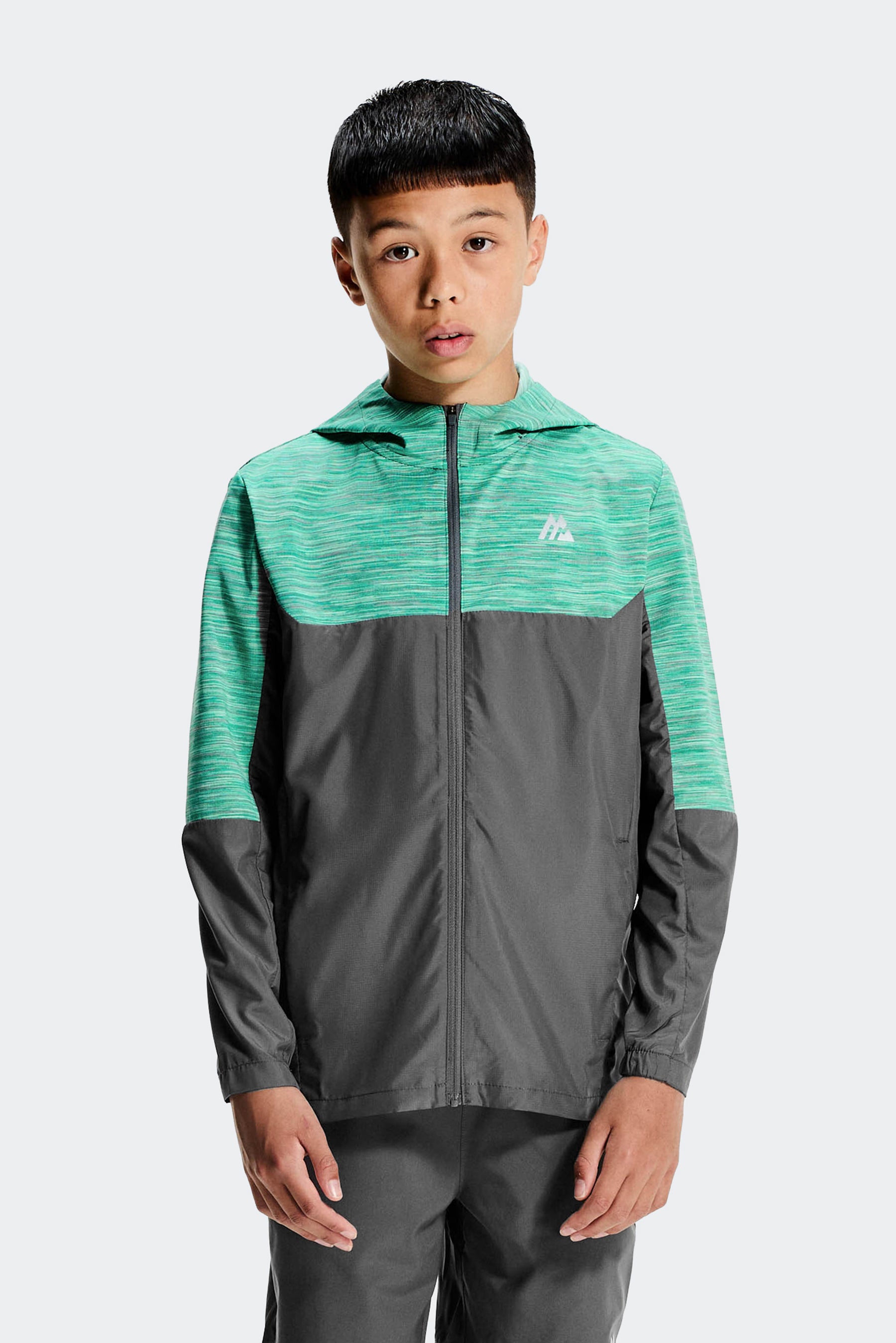 Boys Trail 2.0 Windbreaker - Grey/Jade