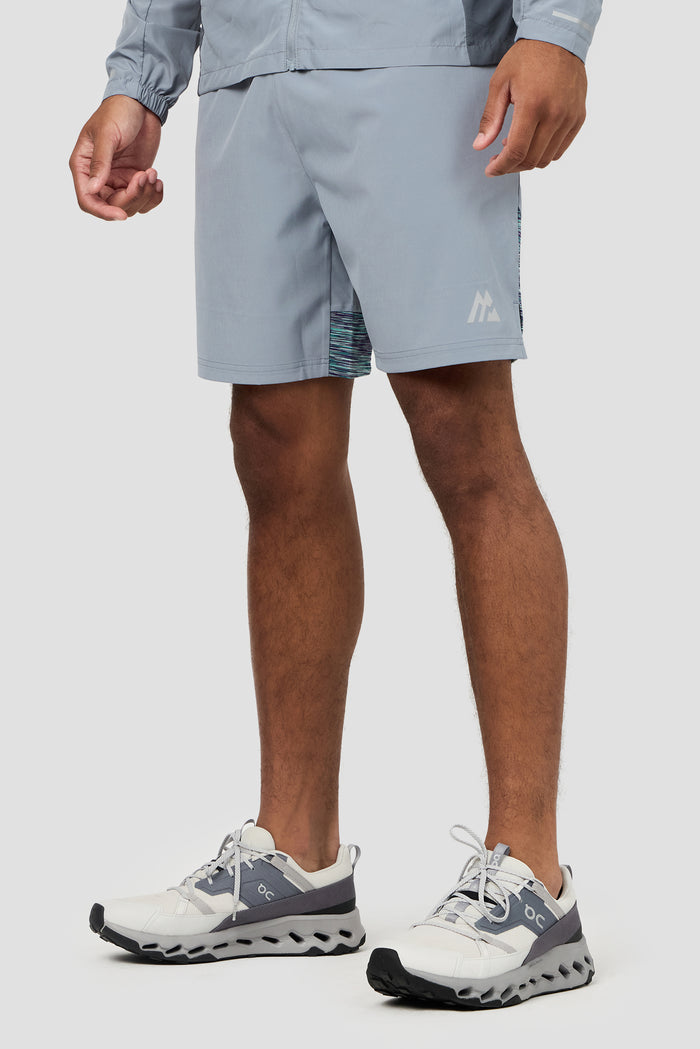 Trail Panel Short - Grey/Green/Purple