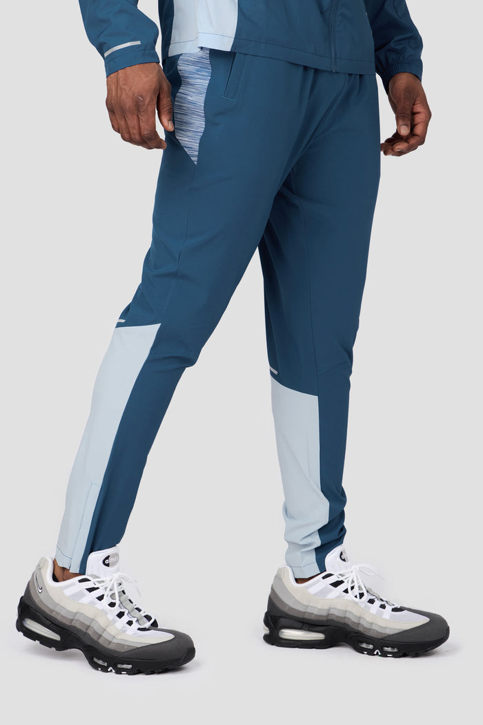 Trail Panel Running Pant - Blue/Light Blue Multi