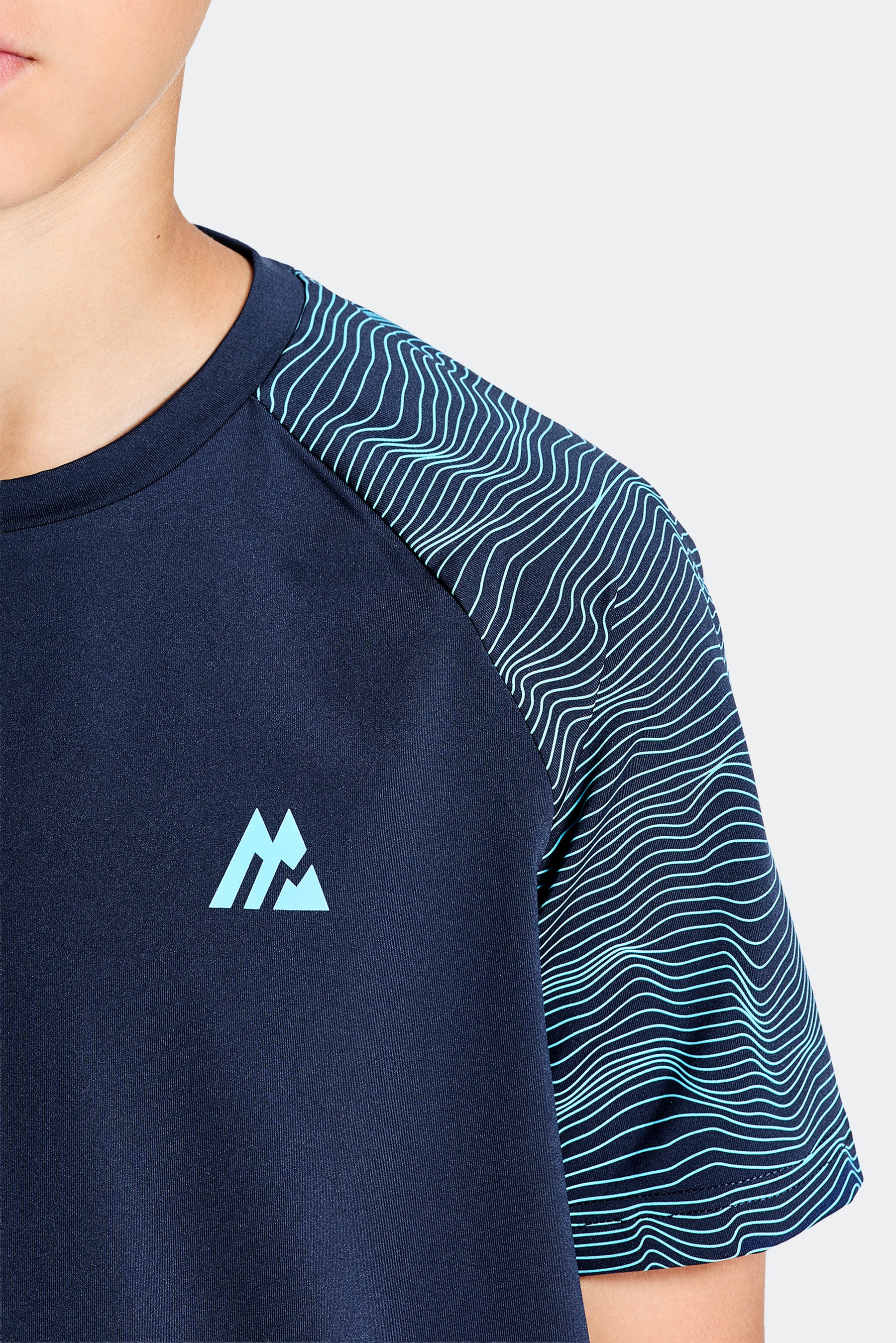 Boys Energy T-Shirt - Midnight Blue/Neon Sky