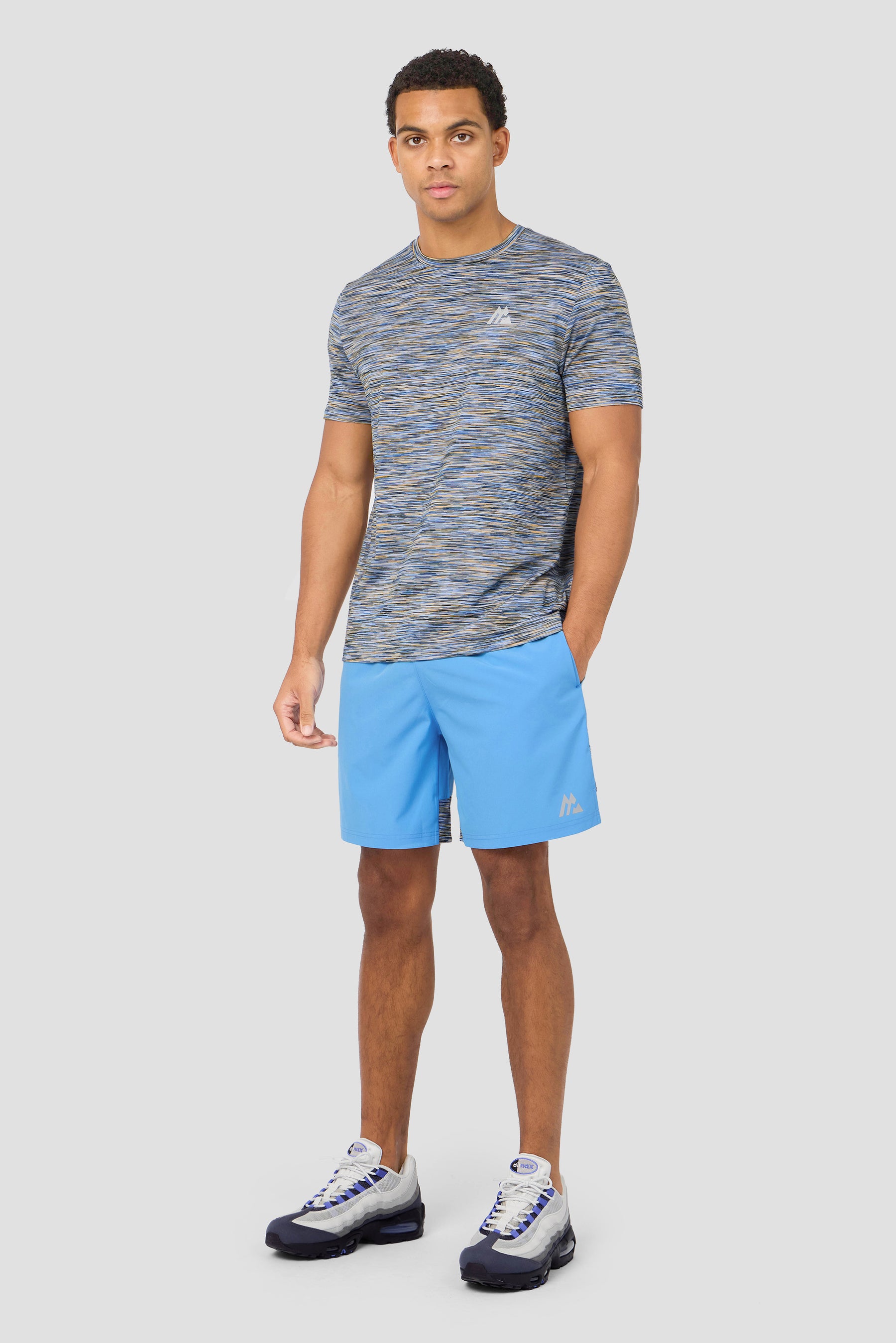 Trail Panel Short - Blue/Navy/Orange