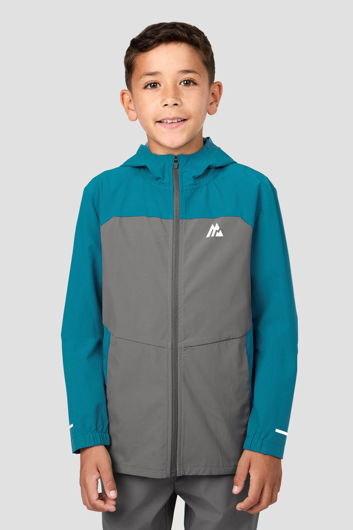 Boys Trek Tech Jacket - Duck Blue/Cement Grey