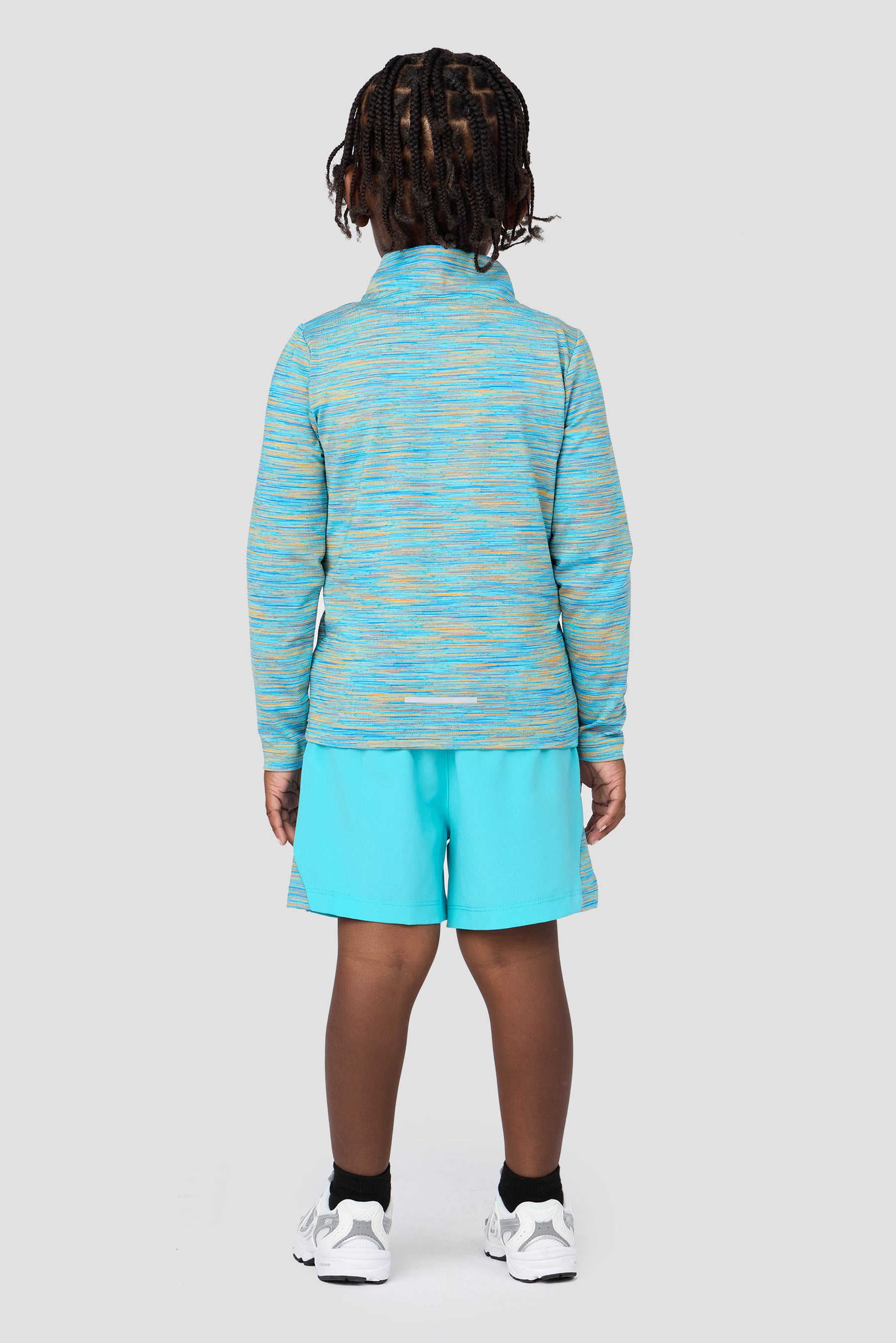 Infant Boy's Trail 1/4 Zip - Neon Sky/Orange