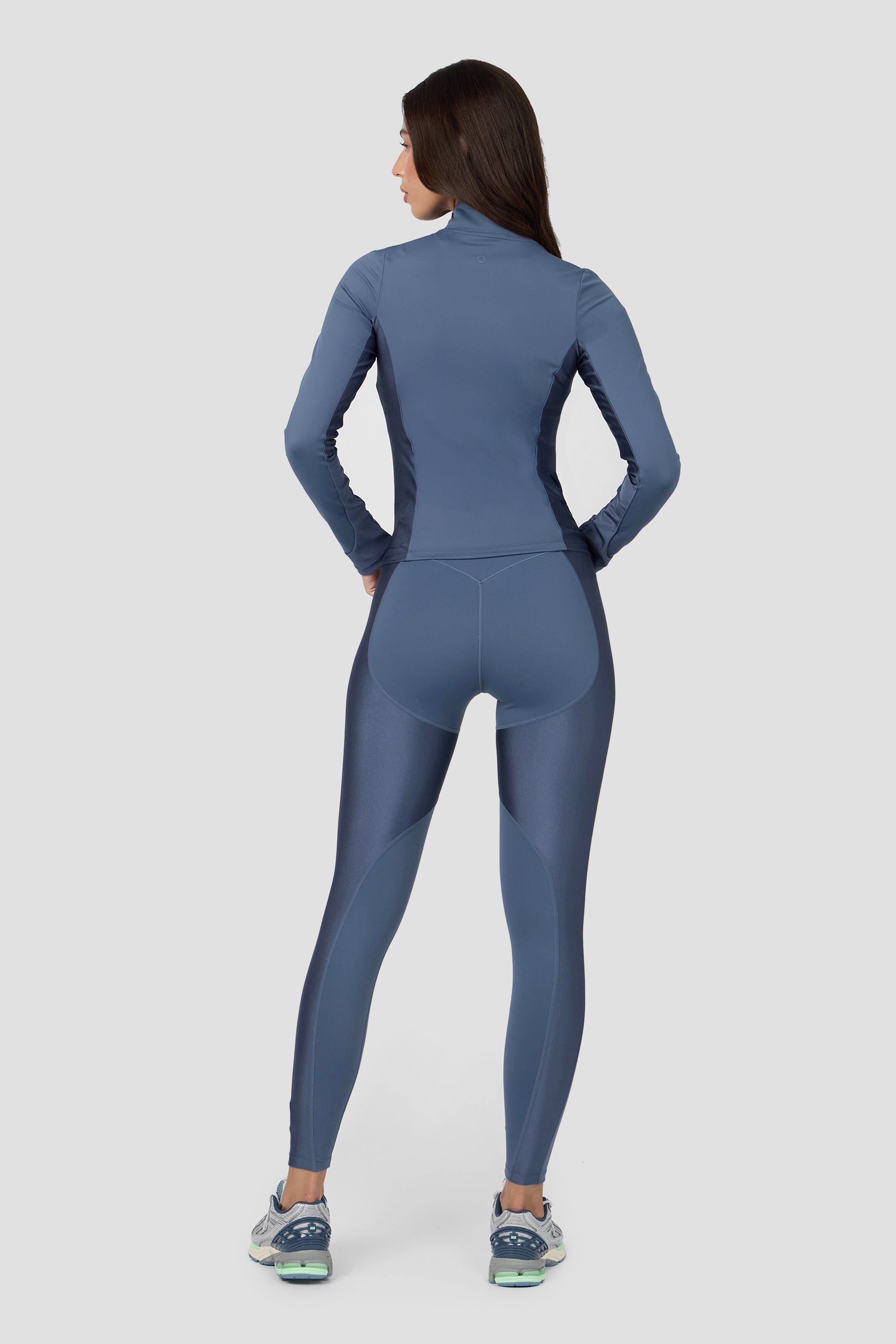 Luna Full Zip - Greyed Indigo