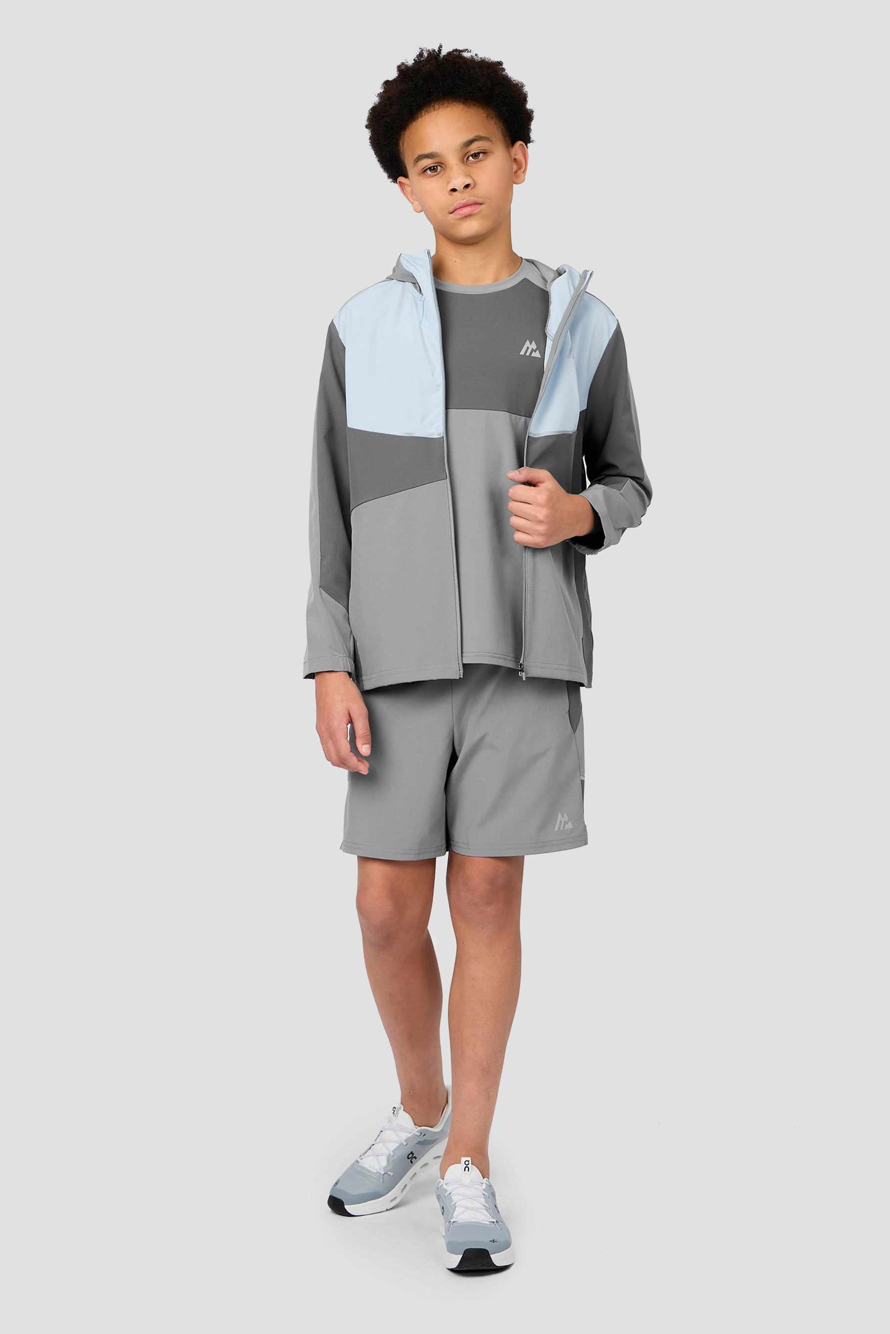 Boys Cerberus T-Shirt - Platinum Grey/Summer Mist/Cement Grey
