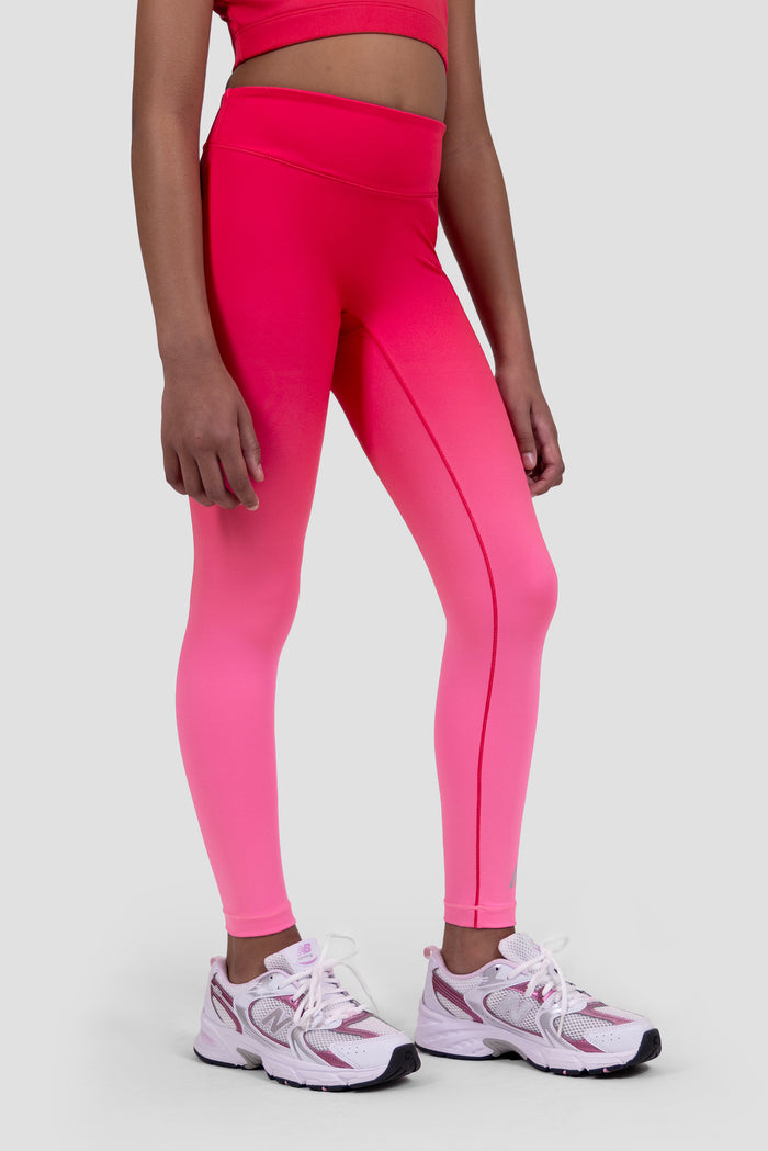 Girls Glow Legging - Fuchsia/Strawberry Soda