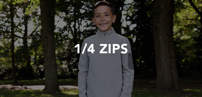 BOYS 1/4 ZIPS