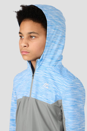 Boys Trail 2.0 Windbreaker - Grey/Blue/White