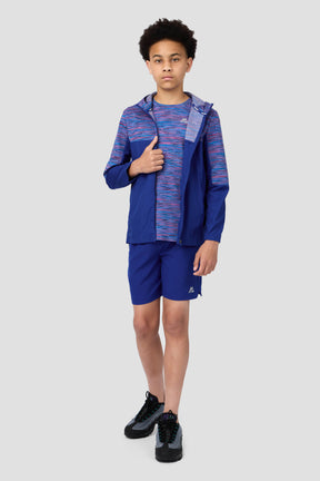 Boys Trail T-Shirt  - Blue/Navy/Pink