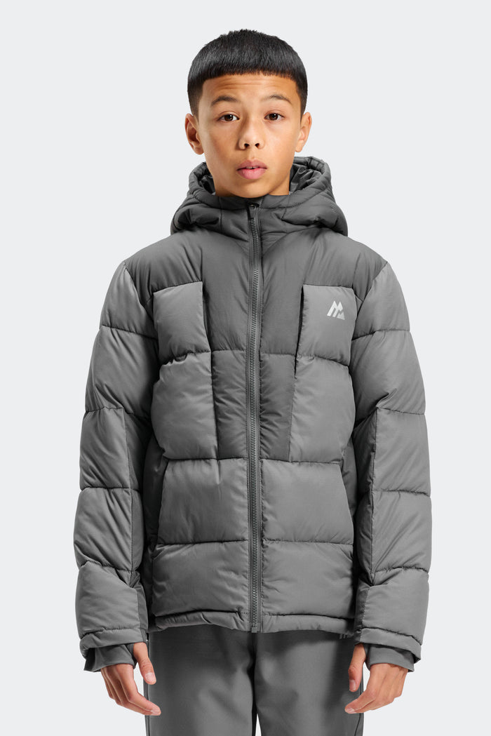 Carve Down Jacket - Cement Grey/Asphalt