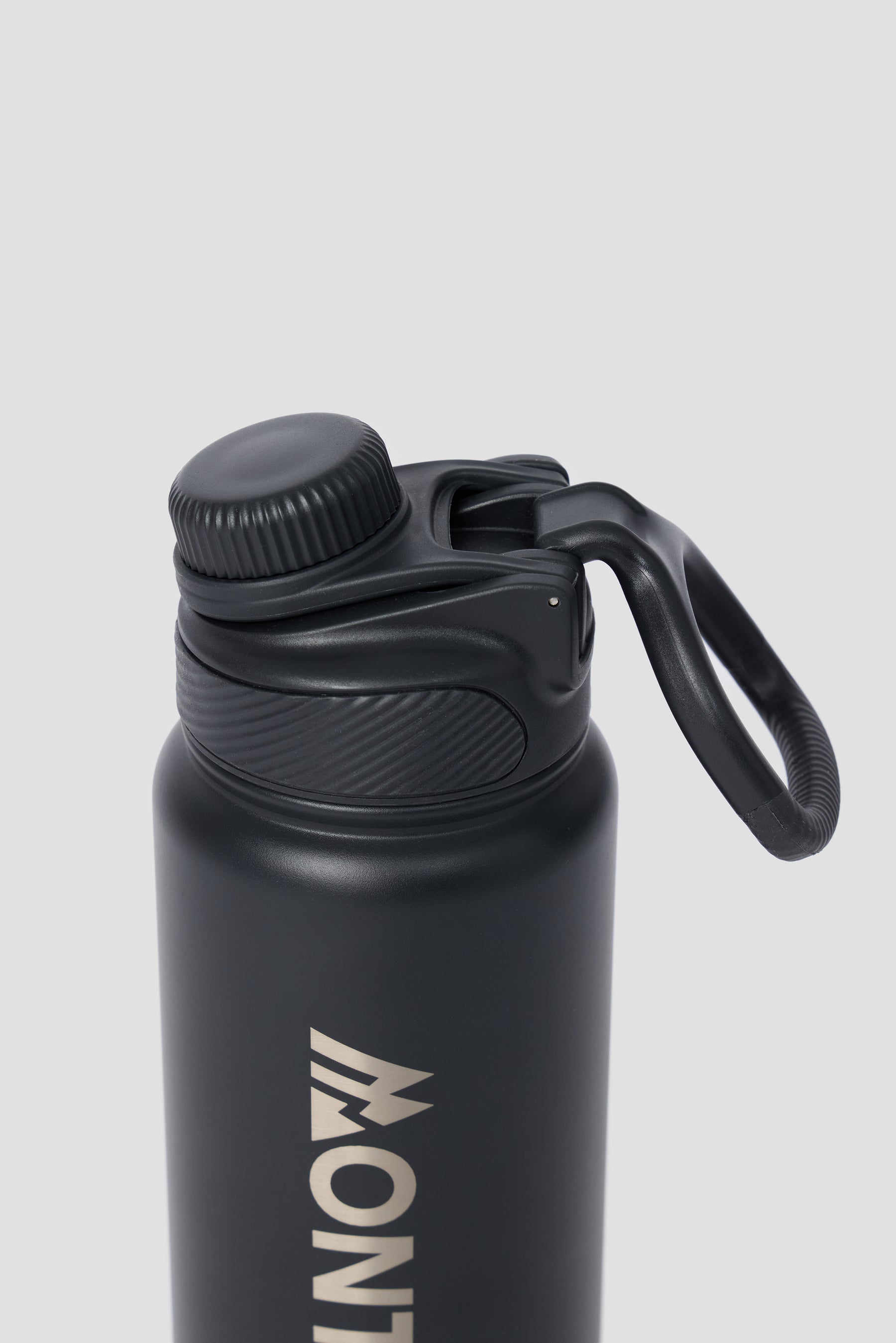 Large Mono Steel Metal Bottle - Black