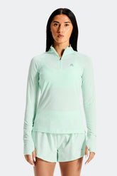 Breathe 1/4 Zip - Honeydew