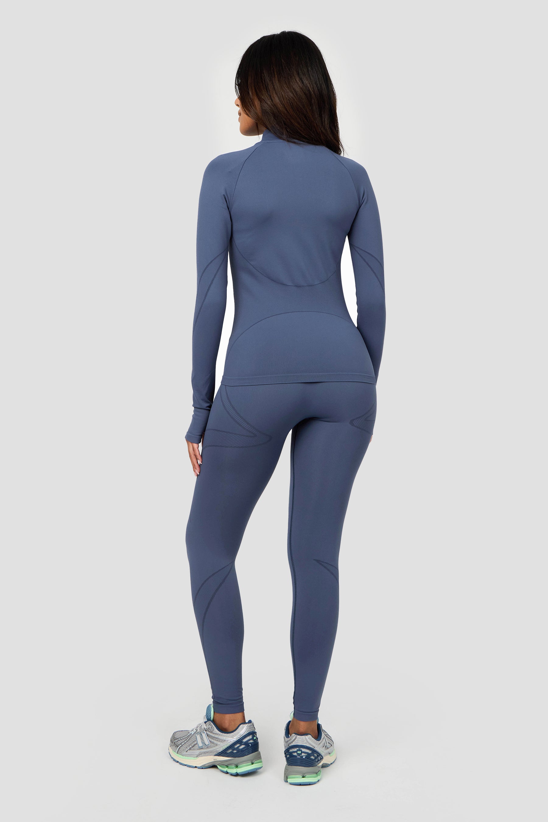 Evolve 2.0 Seamless Full Zip - Greyed Indigo