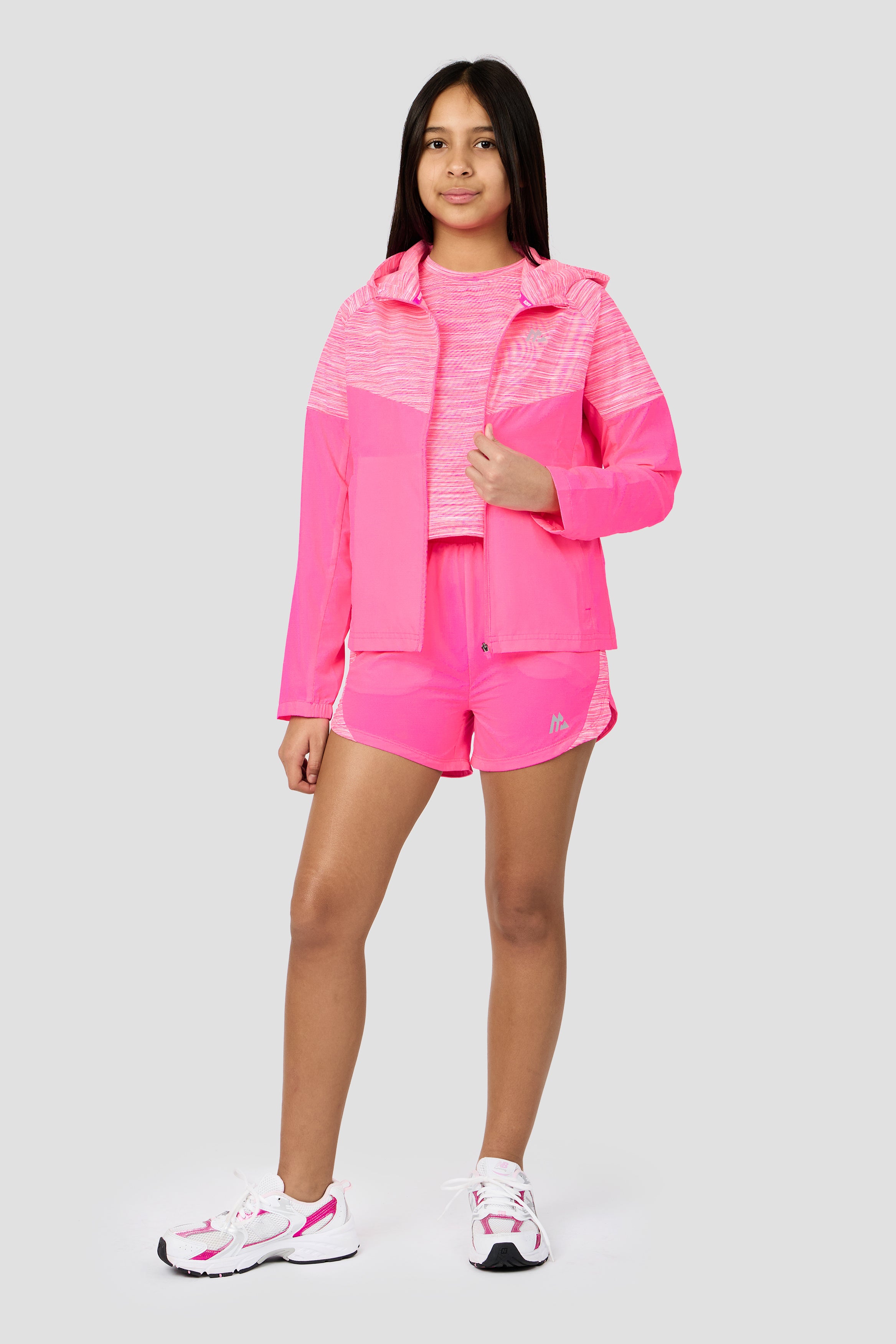 Montirex Girls Trail Windbreaker Neon Pink | Sportswear Clothing