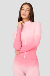 Arise Seamless Full Zip - Light Pink/Pink Lemonade