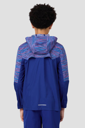 Boys Trail Windbreaker - Blue/Navy/Pink