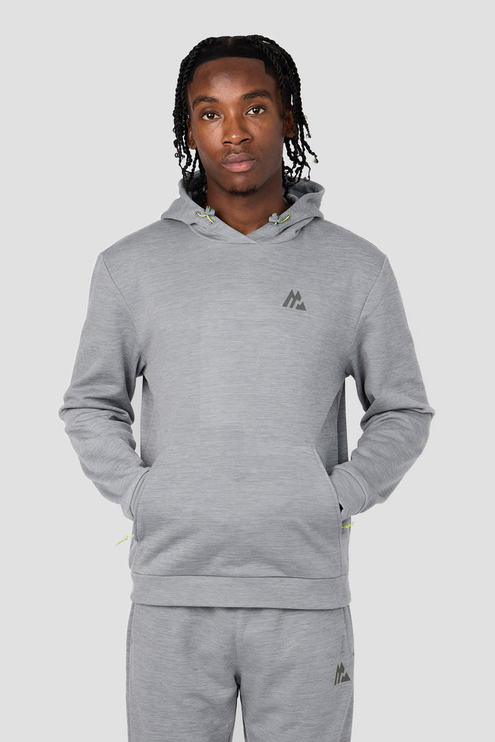Rapid Fleece Hood - Cement Grey