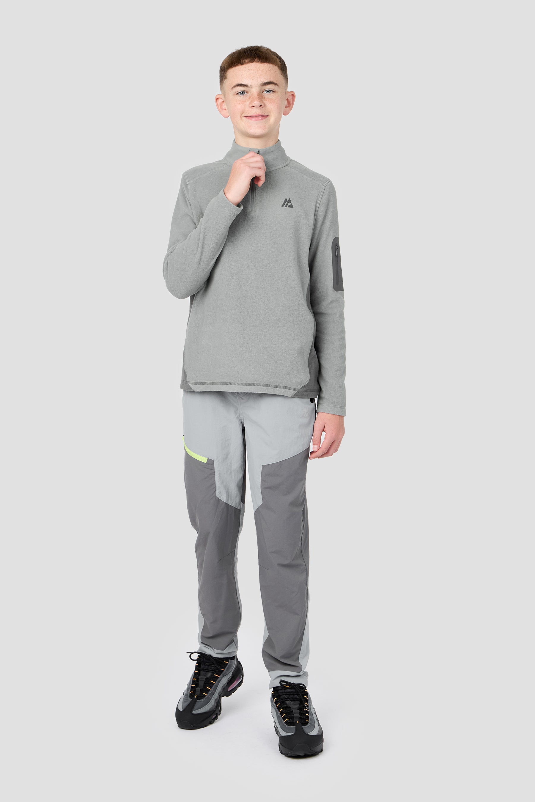 Boys Altitude Polar Fleece - Platinum Grey/Cement Grey