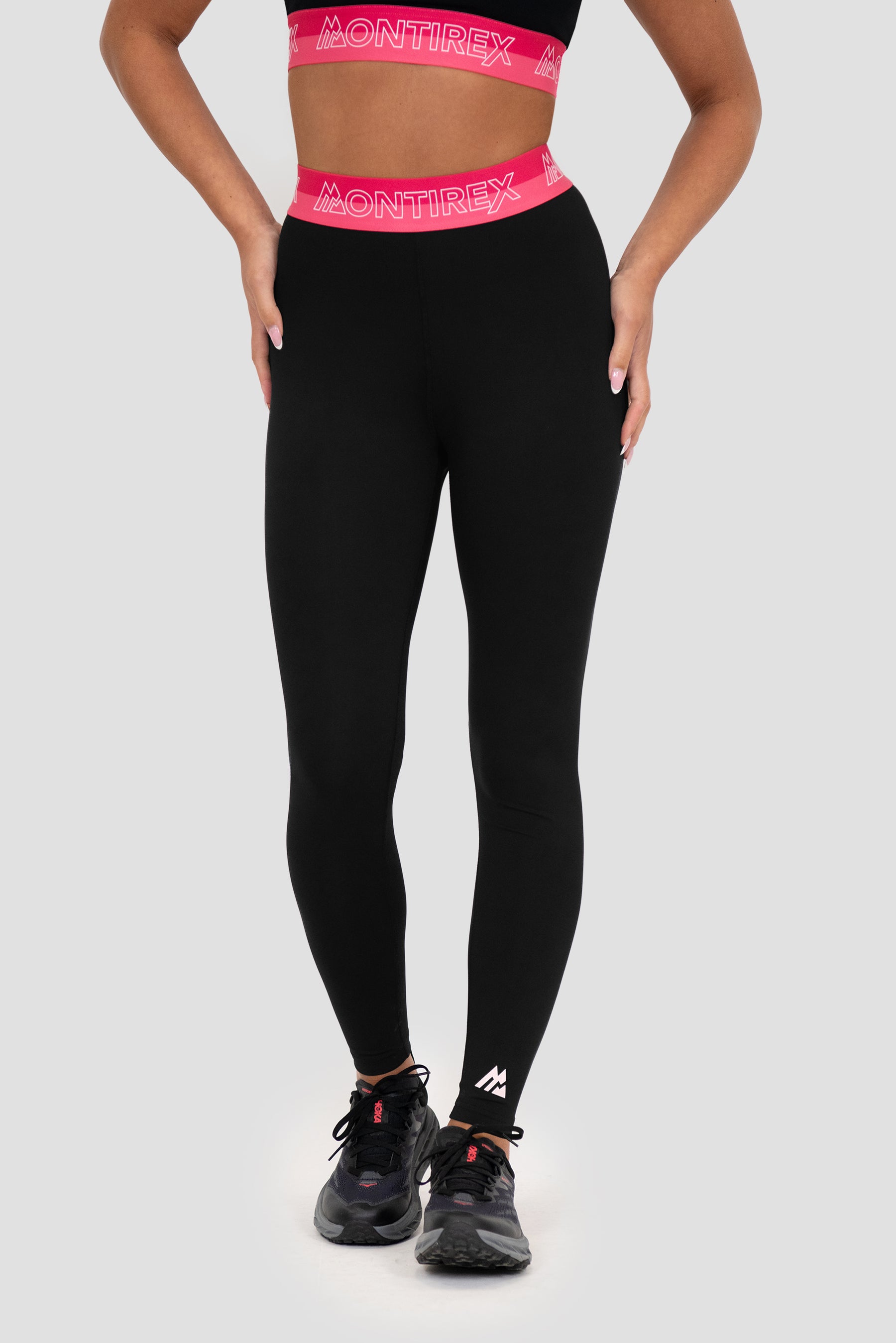 Icon Contrast Legging - Black/Strawberry Soda/Persian Pink