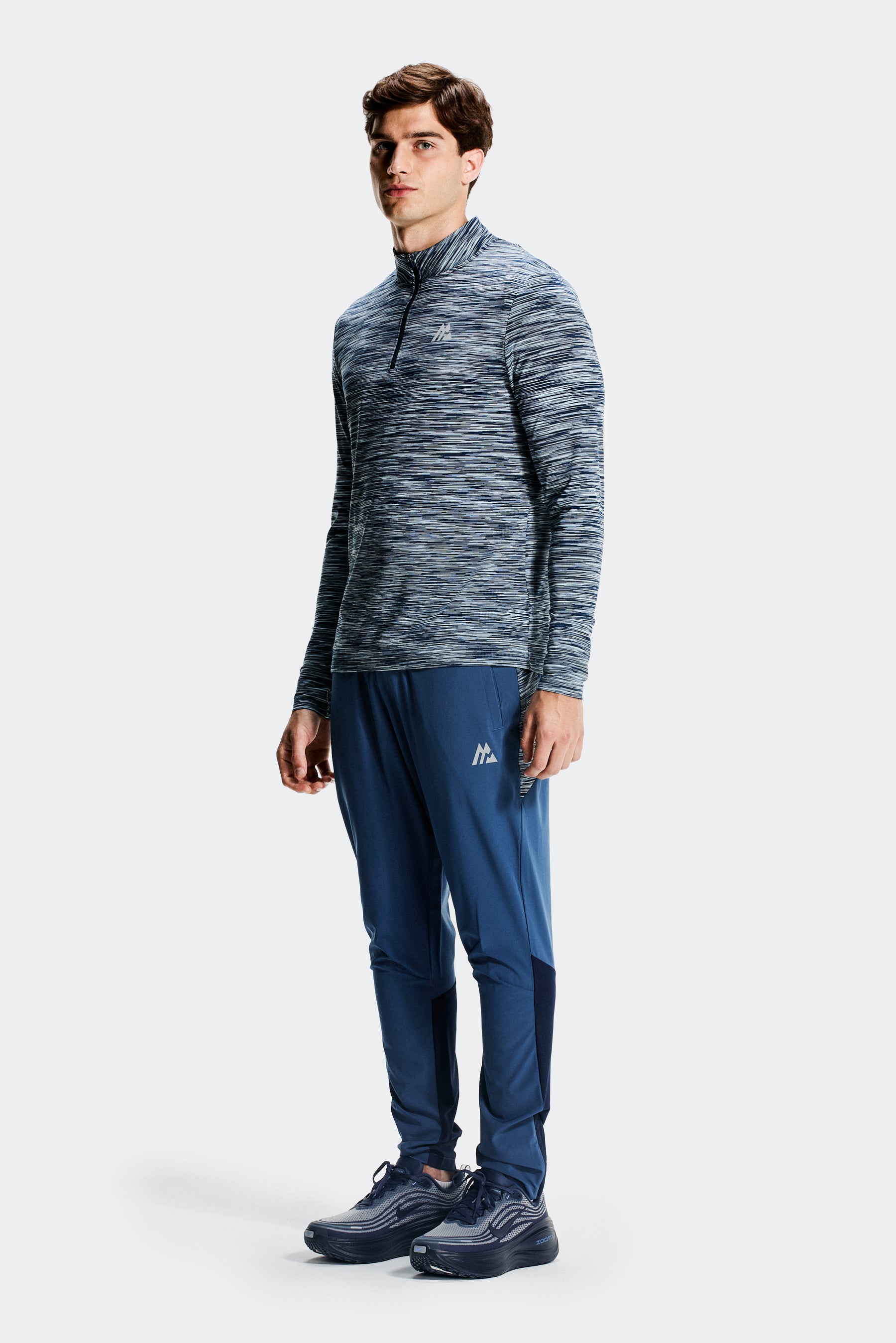 Trail 1/4 Zip - Naval/Midnight Blue/Summer Mist