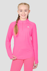 Girls Energy 1/4 Zip - Fuchsia