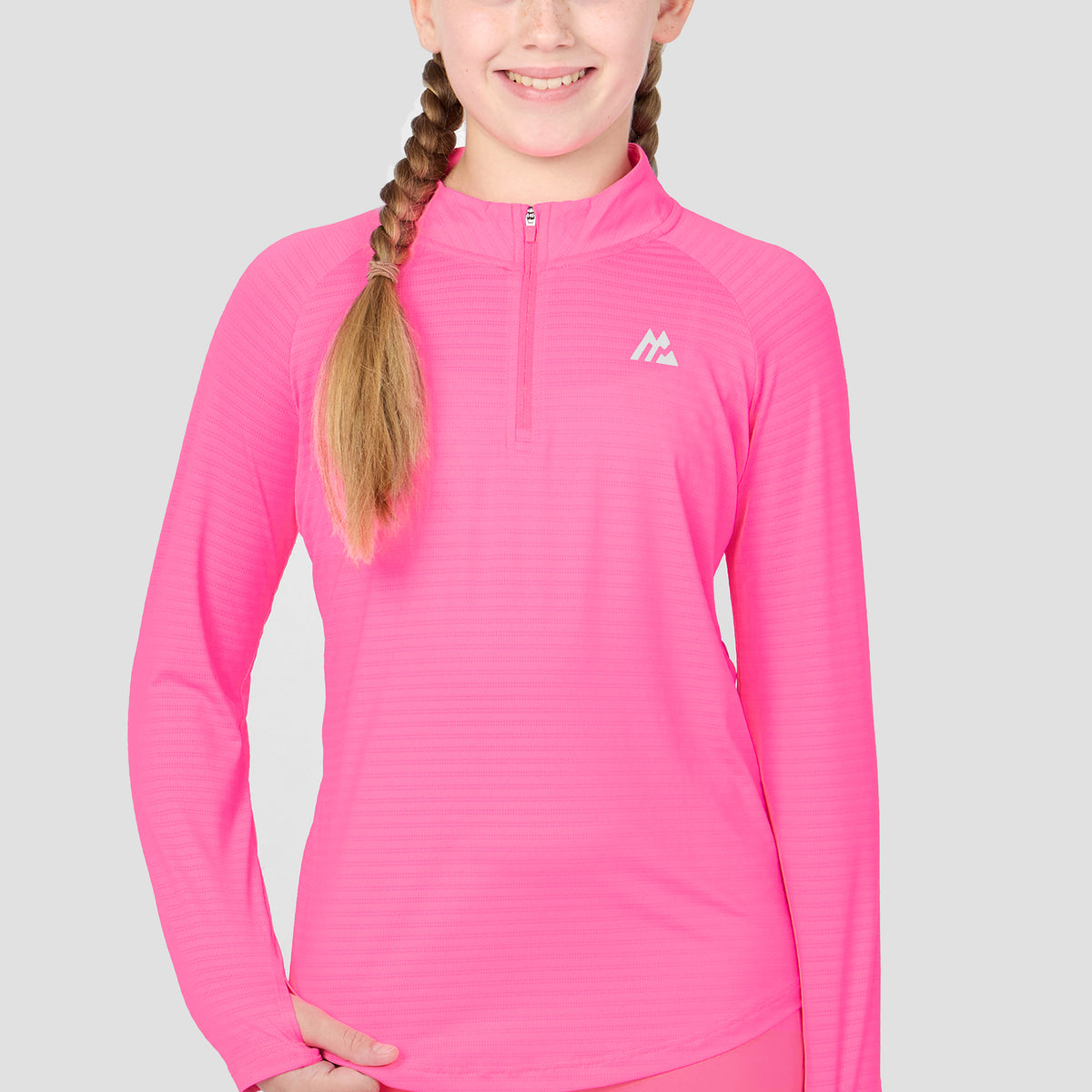 Fuchsia Girls Energy 1/4 Zip - Montirex Gymwear Essential