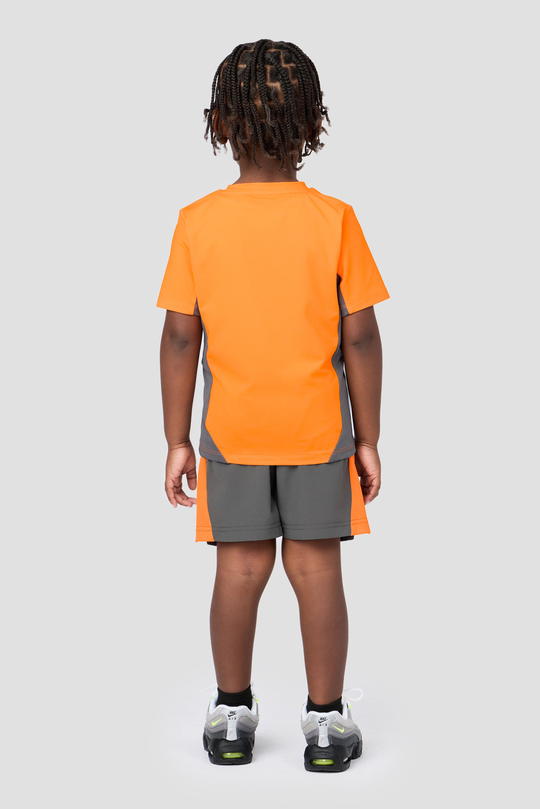 Infant Boy's Peak 2.0 T-Shirt/Short Set - Tangerine Glow/Cement Grey