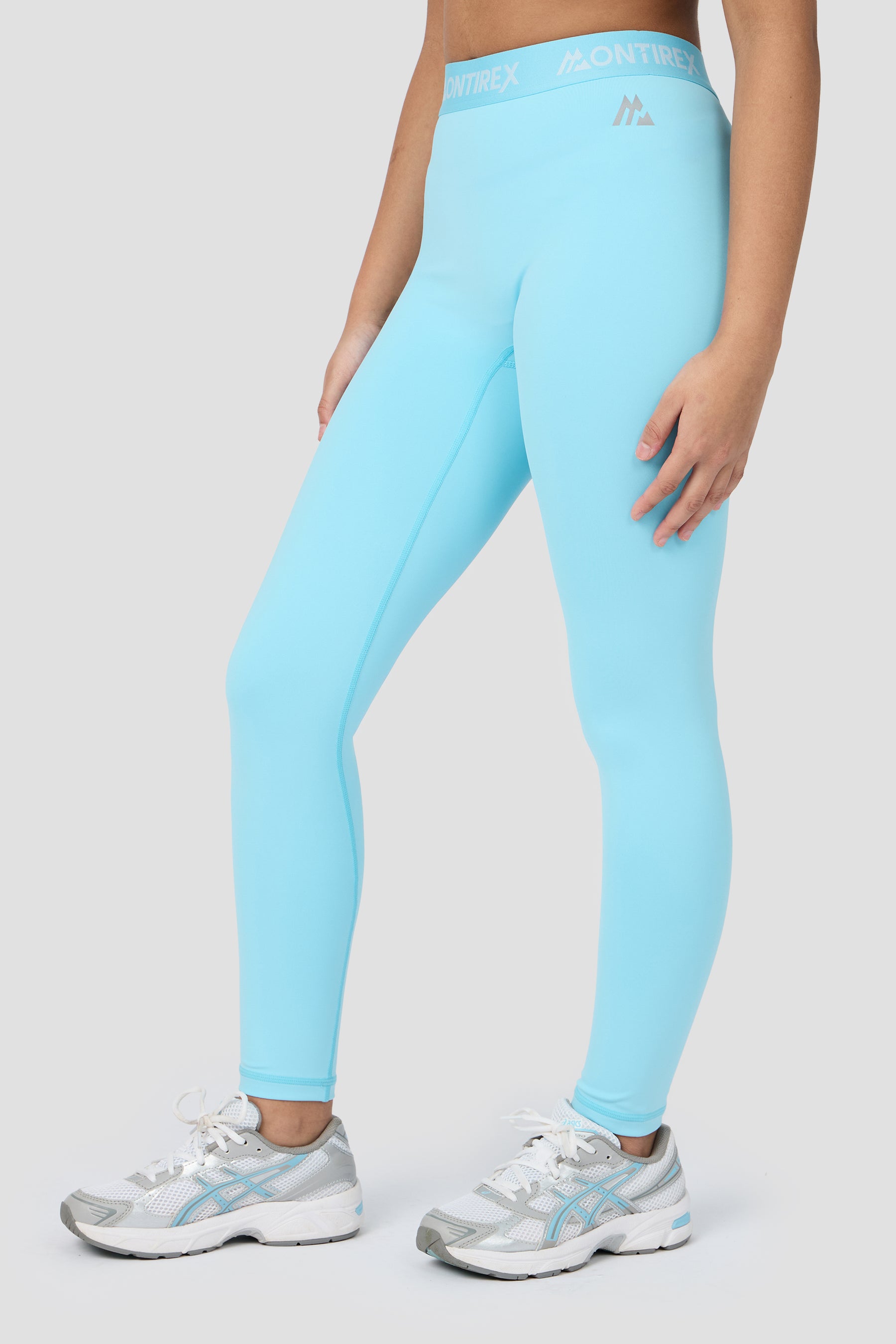 Girls Icon Full Length Legging - Seashell Blue