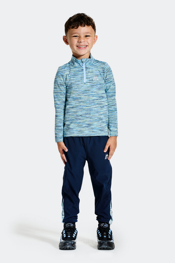 Infant Boys Trail 1/4 Zip - Blue/Citrus 